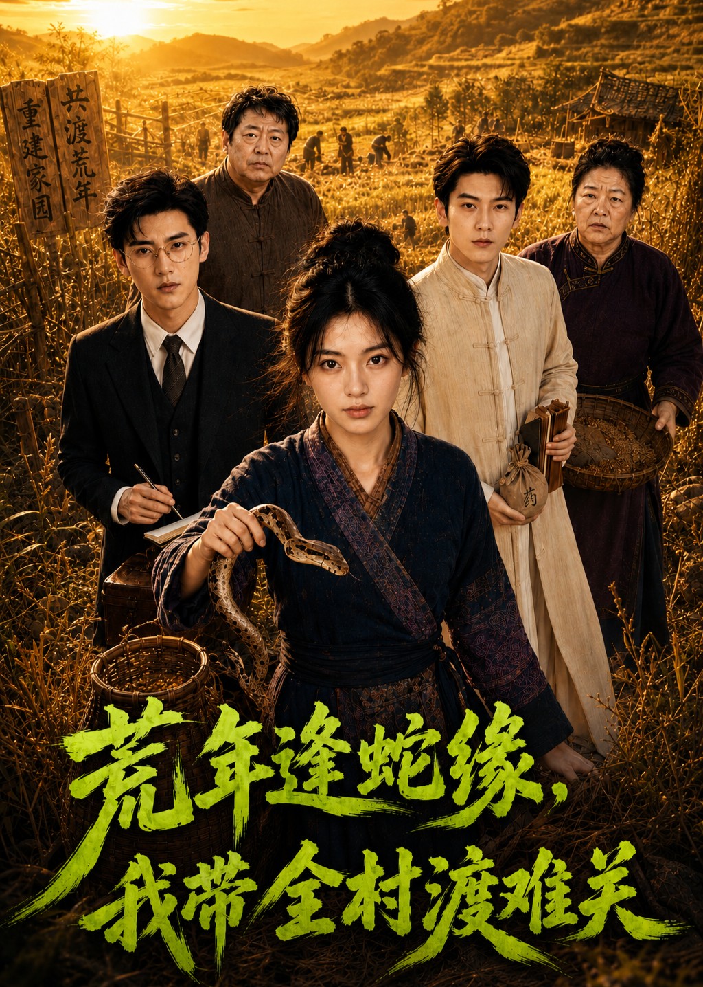荒年逢蛇缘我带全村渡难关（蓝光）