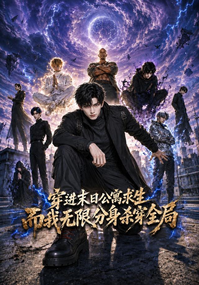 穿进末日公寓求生而我无限分身杀穿全局（4K）