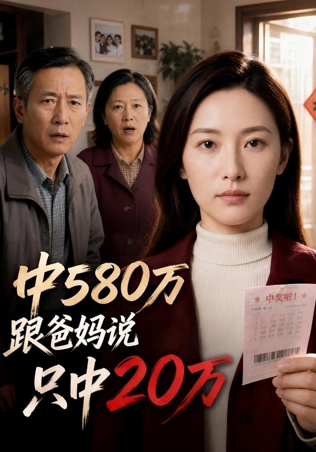 中580万跟爸妈说只中20万（4K）