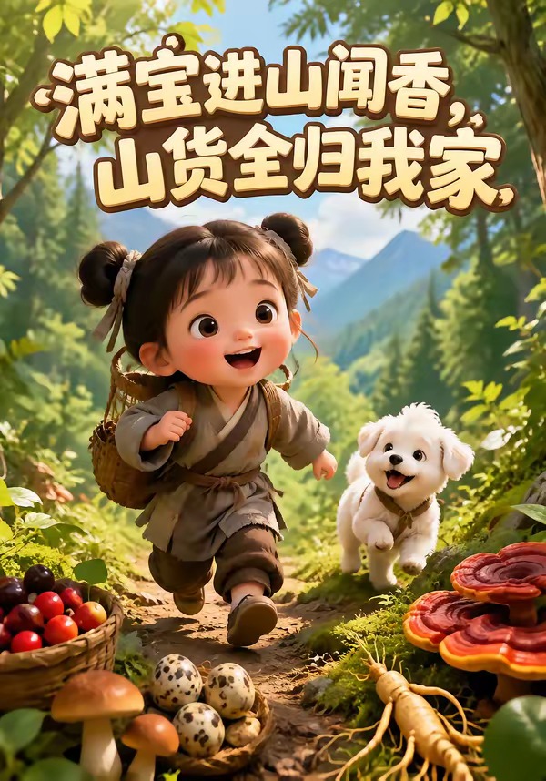 满宝进山闻香山货全归我家（1080）