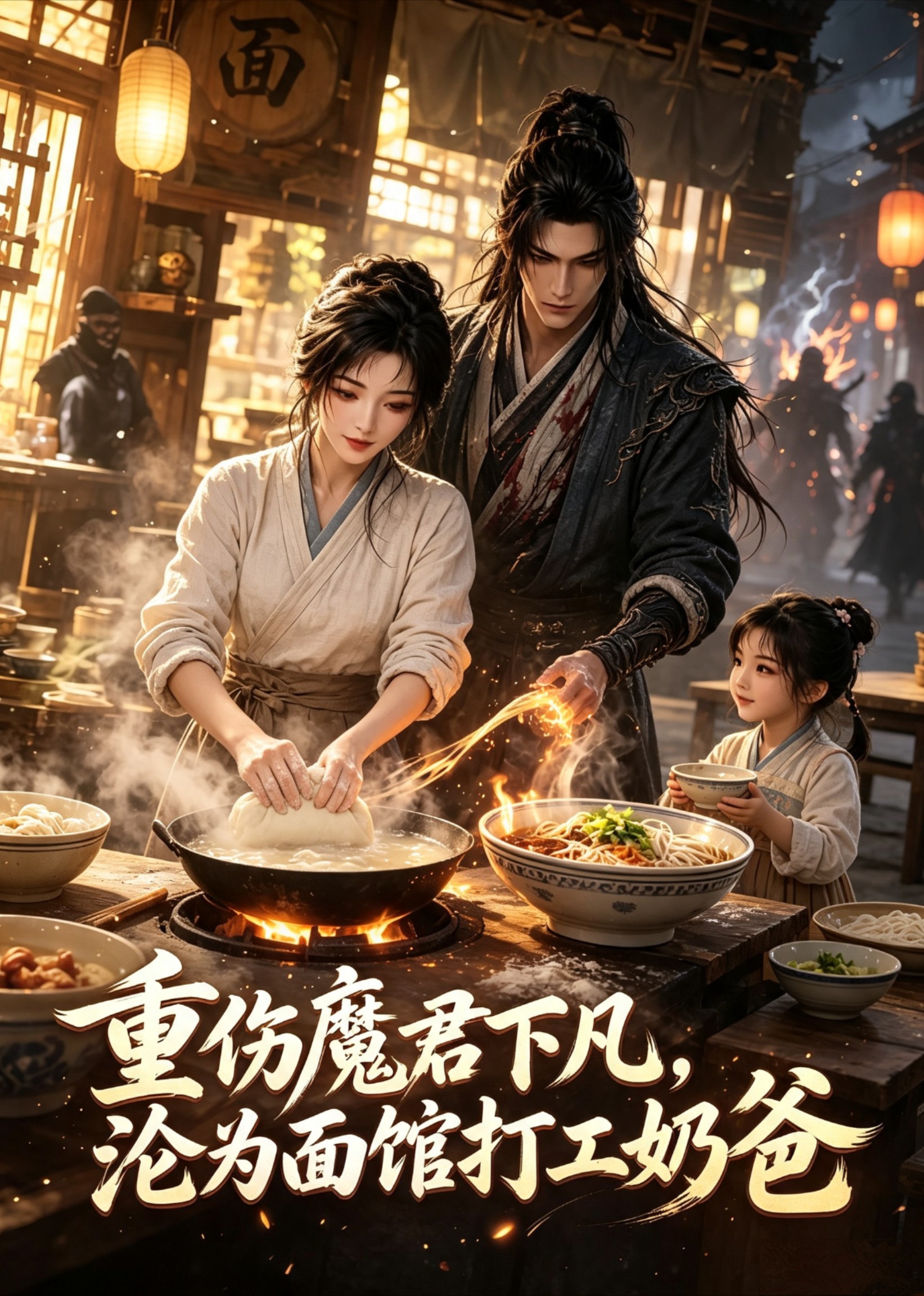 重伤魔君下凡沦为面馆打工奶爸（1080）