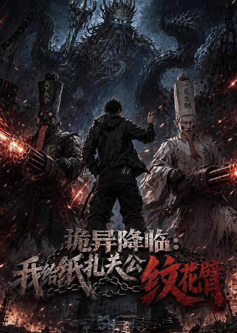 诡异降临我给纸扎关公纹花臂（1080）
